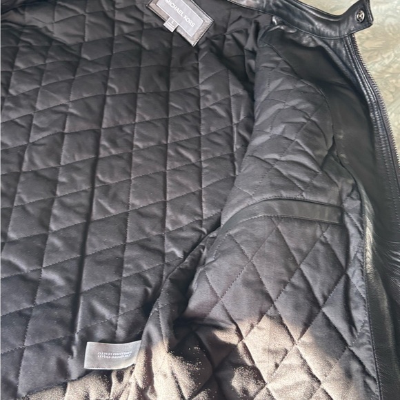 NWT Michael Kors 💯% Leather Jacket - Picture 7 of 14